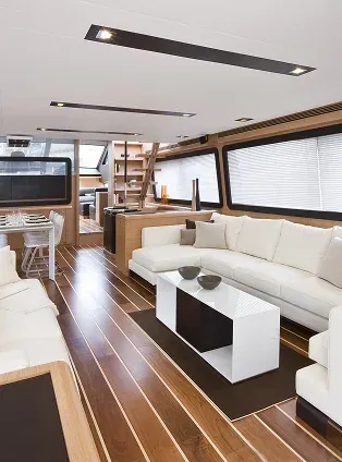 yacht interior with white furniture yacht interior with white furniture