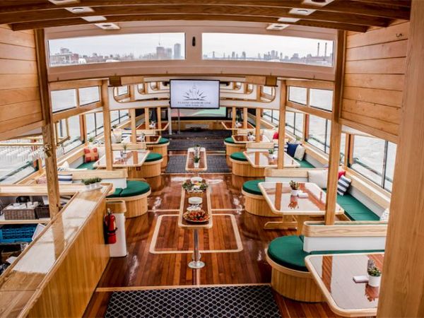 Graduation celebration aboard elegant charter yacht